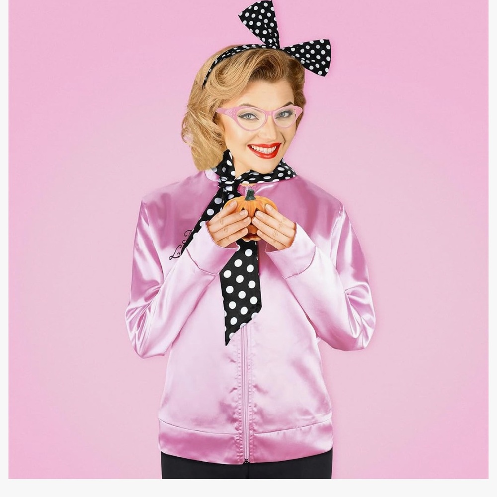 1950s Pink Ladies Costume with Accessories